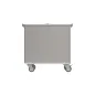 Preview: Rieber Materialwagen Edelstahl - 90L