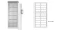 Preview: polar® multipolar® 380-12 F Gemeinschaftskühlschrank mit 12 Edelstahl-Fächern