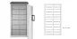 Preview: polar® multipolar® 481-12 F Gemeinschaftskühlschrank 12 Edelstahl-Fächer