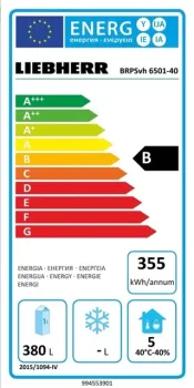 energielabel liebherr brpsvh 6501 baeckereikuehlschrank edelstahl baeckereinorm
