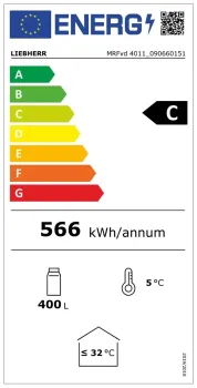 energielabel liebherr mrfvd 4011 getraenke kuehlschrank