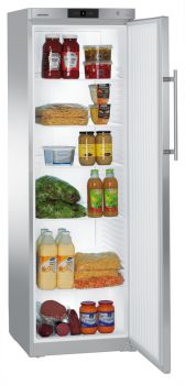 Liebherr GKv 4360 Kühlschrank mit Umluftkühlung in silberner Ausführung