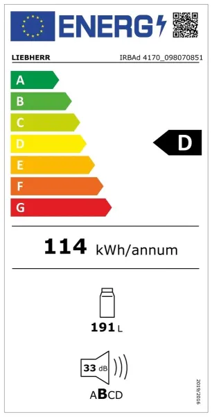 energieeffizienzlabel liebherr irbad 4170