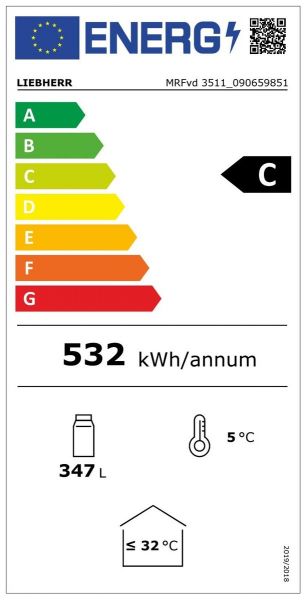 Energielabel Liebherr MRFvd 3511 Getrränkekühlschrank