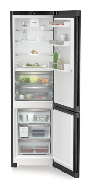 liebherr biofresh kuehlgefrierkombination cbnbda 572i blacksteel nofrost plus