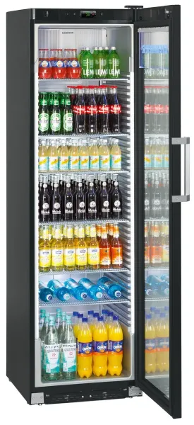 Liebherr FKDv 4523 Getränkekühlschrank- der absolute Eyecatcher in edlem schwarz mit LED Beleuchtung und Glastür