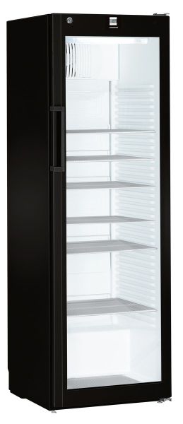 Liebherr FKV 4113-744 schwarzer Getränkekühlschrank mit Glastür