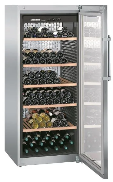 Liebherr WKes 4552 GrandCru Stand Weinklimaschranki in edlem silber