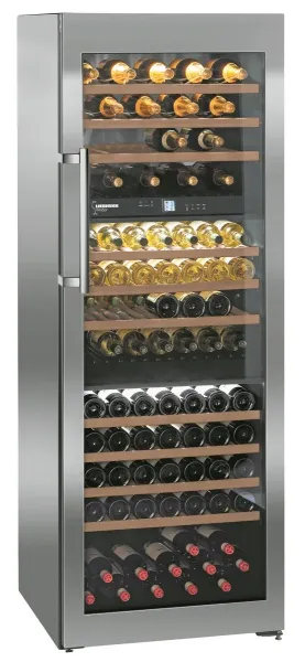 Liebherr WTes 5872 Vinidor Edelstahl Weinkühlschrank mit 3 Klimazonen