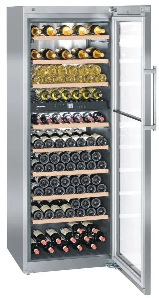 Liebherr WTes 5972 Vinidor Edelstahl Weintemperierschrank mit Glastür